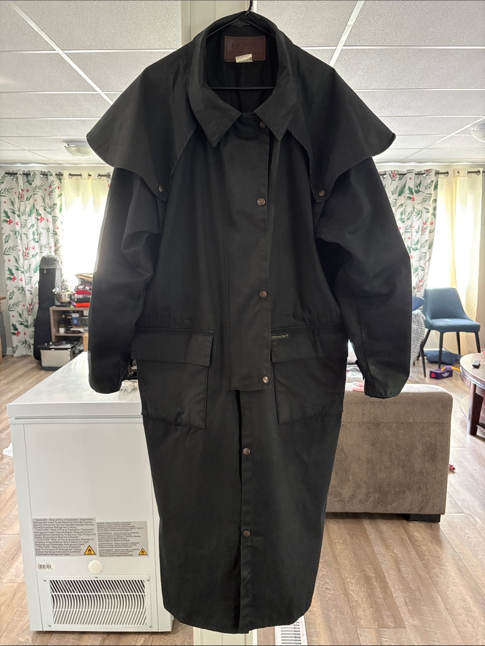 Vintage Outback Trading Company LTD. Oilskin Trench Coat Duster